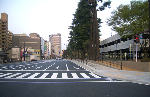 木町通交差点改良工事